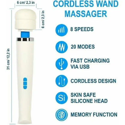 Portable Magic Wand Massager AV – USB Rechargeable Relief