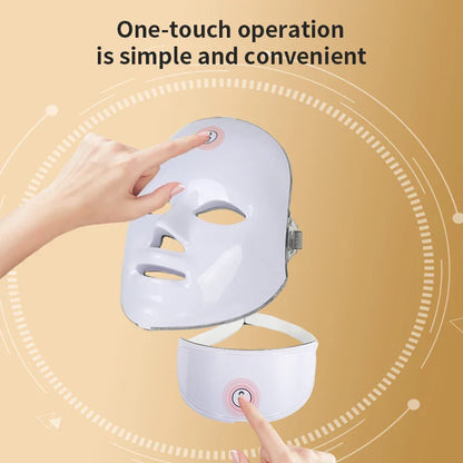 Face And Neck Beauty Machine LED Skin Care Massager – LED
