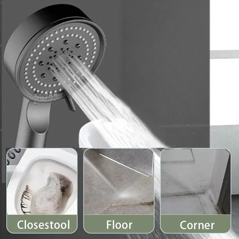 5 Modes Water Saving Shower Head Adjustable High Pressure Sprayer Shower Water Massage Shower Head For Bathroom