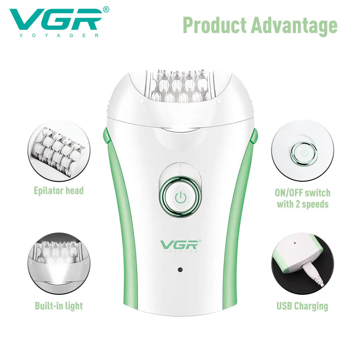 Rechargeable Electric Epilator