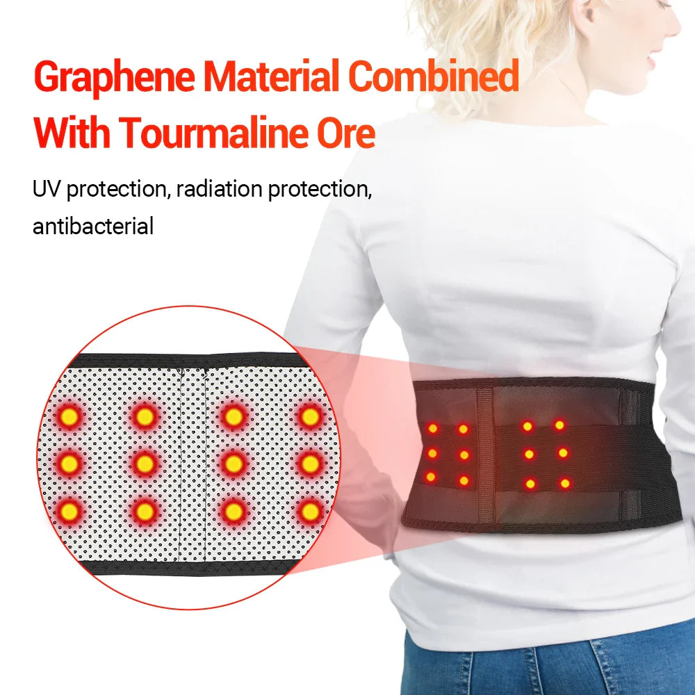 Tourmaline Self-Heating Magnetic Waist Belt
