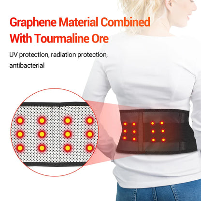 Tourmaline Self-Heating Magnetic Waist Belt