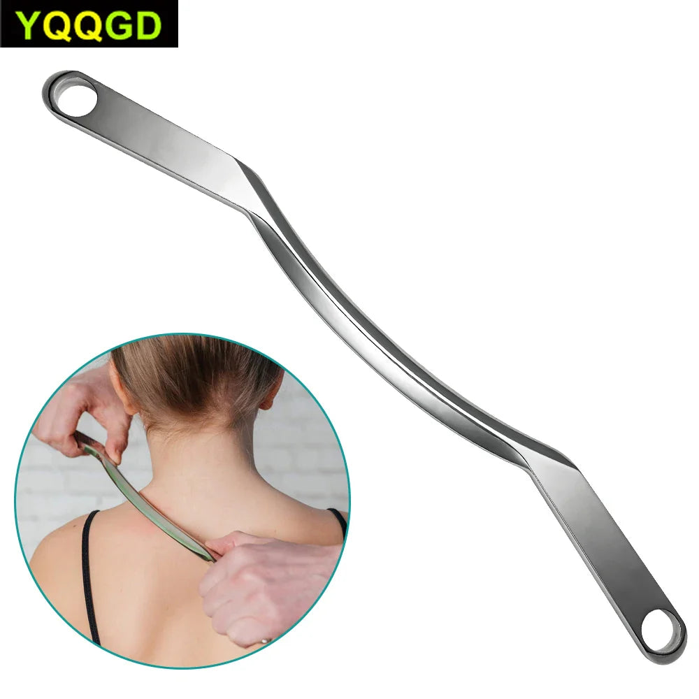 Gua Sha Stainless Steel Tool – M-Shaped Design for Versatile Massage