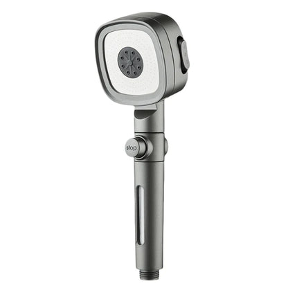 3 Modes Built-in Filiter High Pressure Shower Head with One-key Stop Button Shower Massage Spa Handheld Showerhead For Bathroom