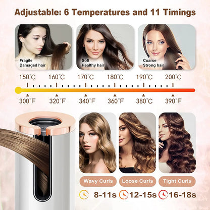 Cordless 360 Auto Hair Curler