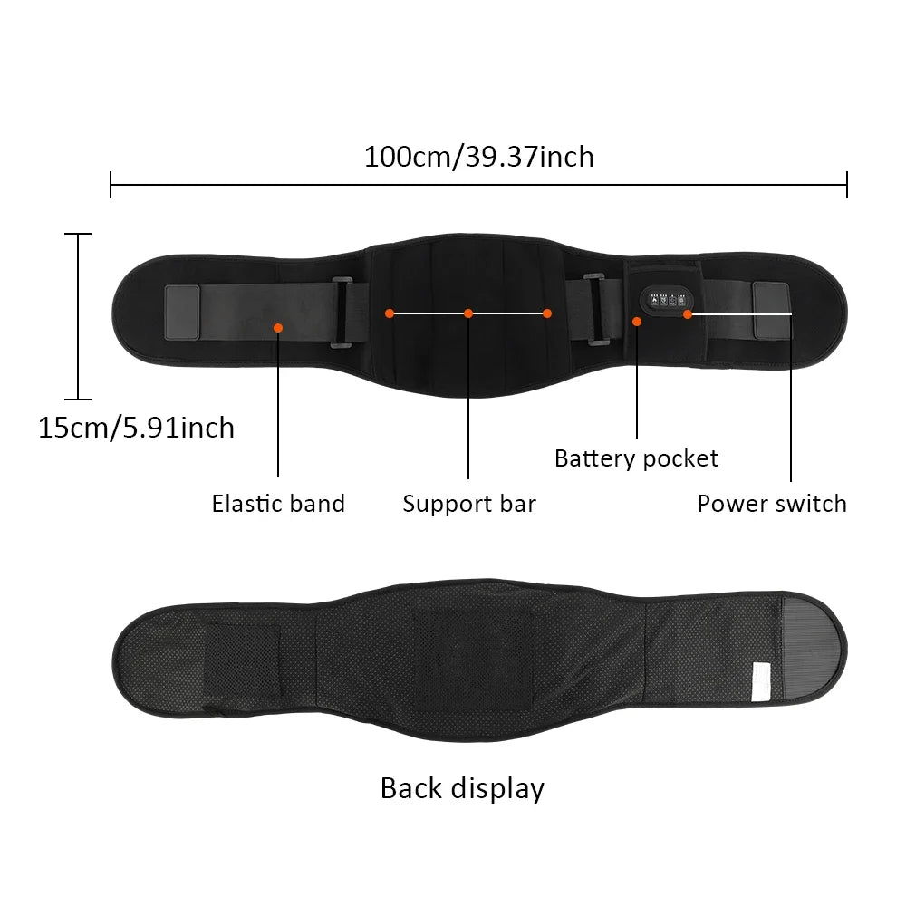 Electric Heating Lower Back Massager Belt – Heat Therapy