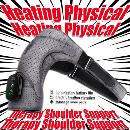 Rechargeable Wireless Shoulder Massager With Heat Vibration