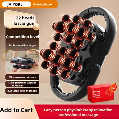 JAIYORL 22 Heads Massage Gun Wireless Deep Tissue Massager