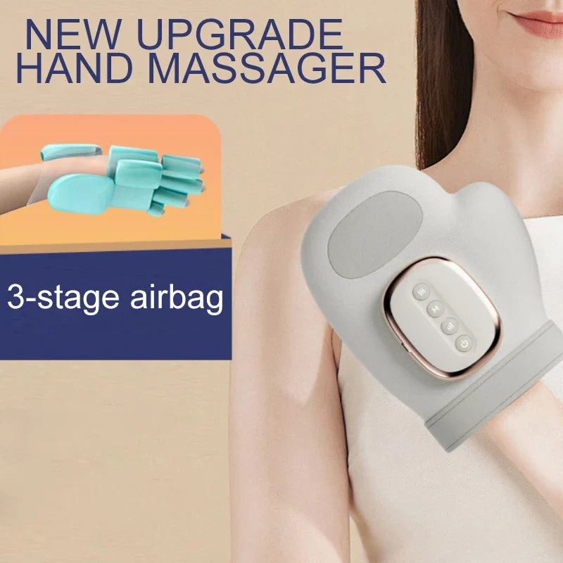 Hand Massager With Air Compression, Finger, Wrist, and Palm Massage Glove