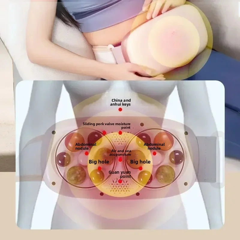 Abdominal Massager With Automatic Heating, Wireless Dual Disc For Slim