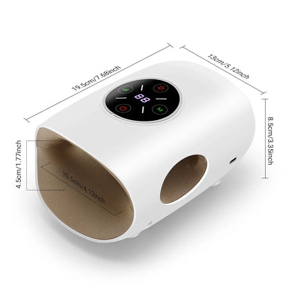 Cordless Electric Hand Massager for Arthritis with Air Compression and Heat