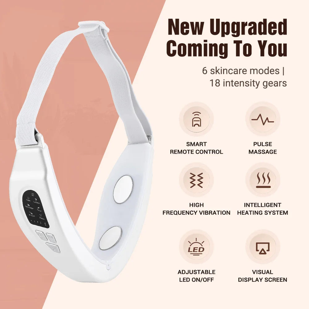 Microcurrent Facial Lifting EMS Massager With LED Therapy
