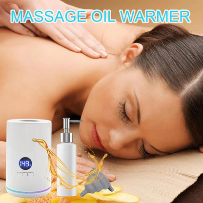 Massage Oil Warmer Lotion Heater – LED Display Timer