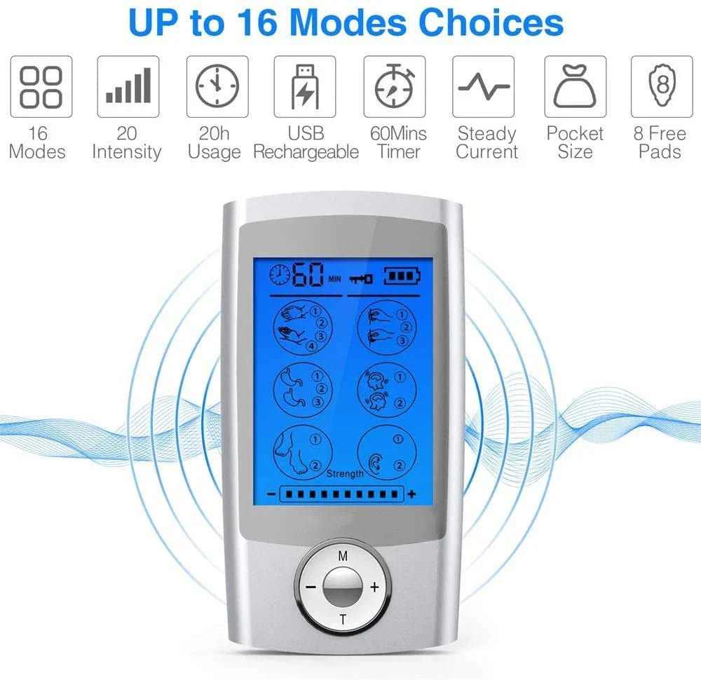 16 Modes EMS Tens Relax Stimulator Acupuncture Massage