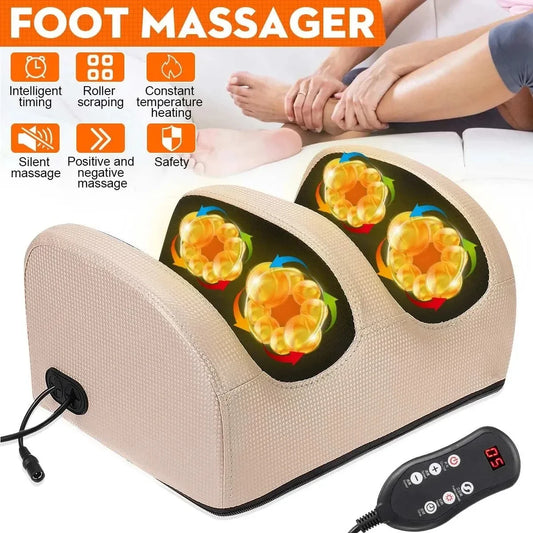 Electric Foot Massager With Remote Control 3D Shiatsu