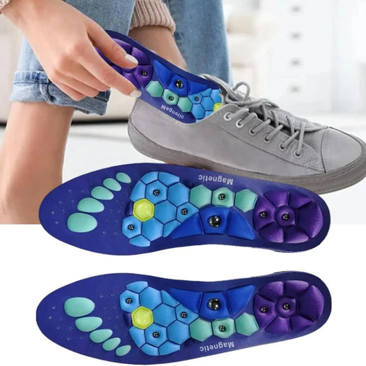 Magnetic Acupressure Insoles EVA Foot Massage Arch Support