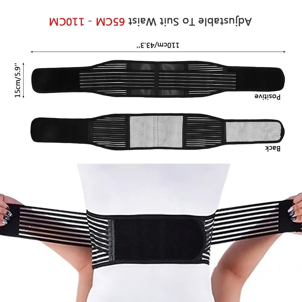 Magnetic Self-Heating Back Support Belt