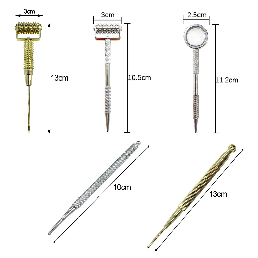 Brass Auriculotherapy Retractable Acupuncture Ear Probe Massager