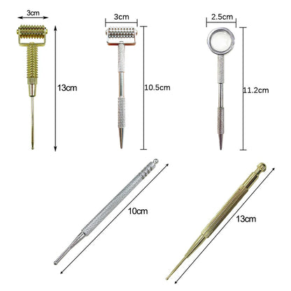 Brass Auriculotherapy Retractable Acupuncture Ear Probe Massager