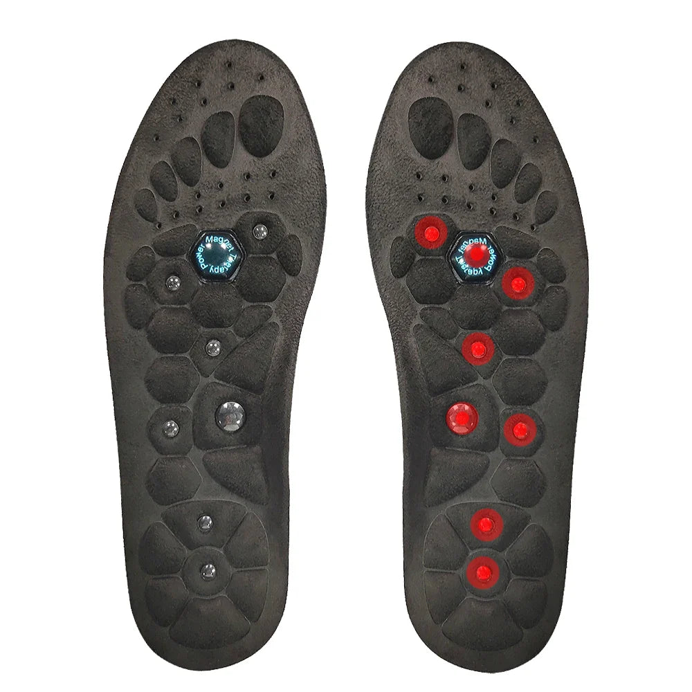 Massage Magnetic Insoles Shock Absorbing Gel Orthopedic