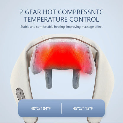 Foreverlily 26W Brushless Motor Neck And Shoulder Massager – Wireless Kneading Relief