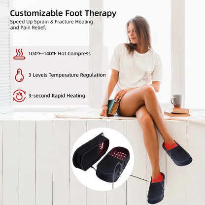 LLLT Infrared Therapy Slippers Rechargeable Foot Massager