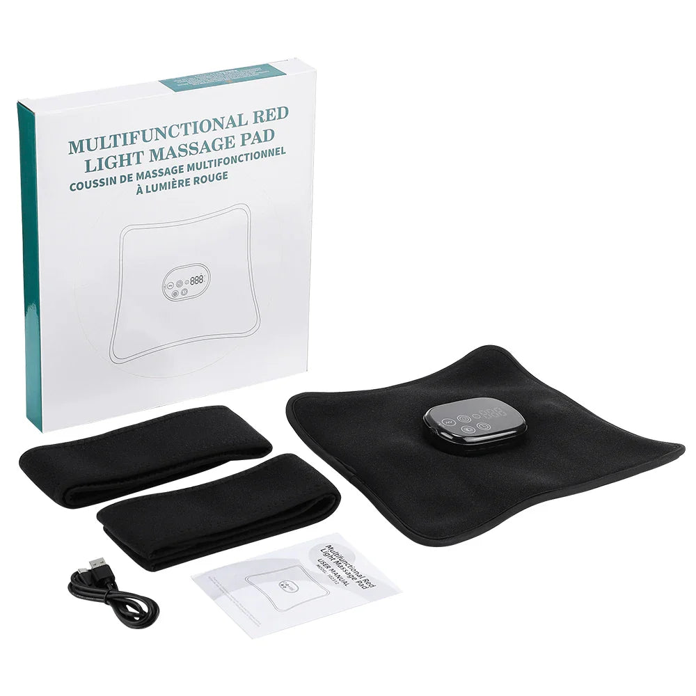 LED Red Light Therapy Pad Massager for Body, 660nm-850nm, Cordless