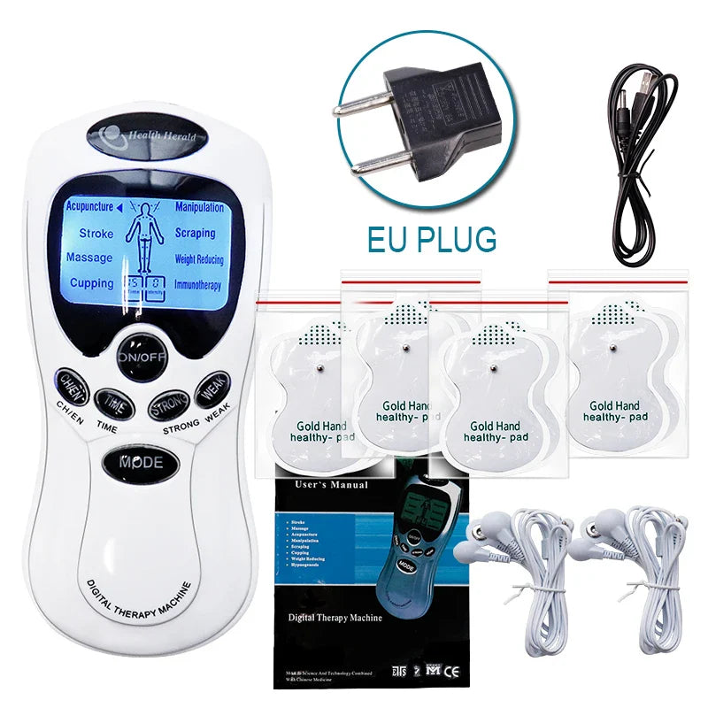 Electric TENS Massager With 12 Modes, Muscle Stimulator For Physiotherapy