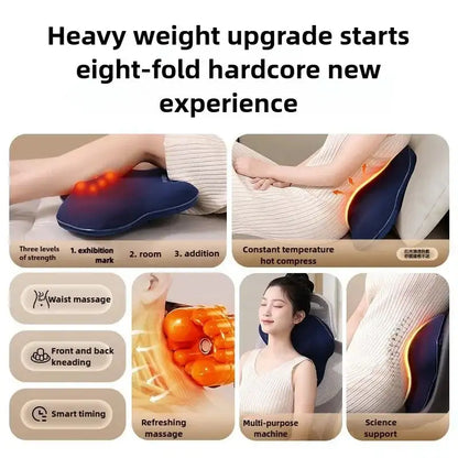 Wireless Cervical Massager Full Body Kneading Heat Pillow