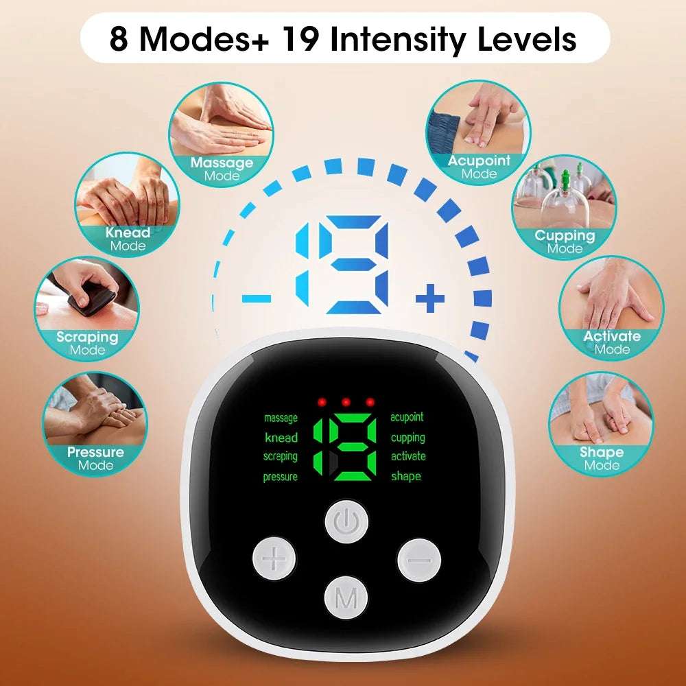 Electric Heating Waist Massager – EMS Heat Therapy Plus