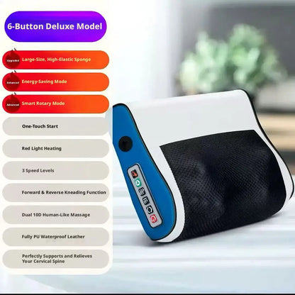 4D Kneading Neck Massage Pillow with Heating for Neck
