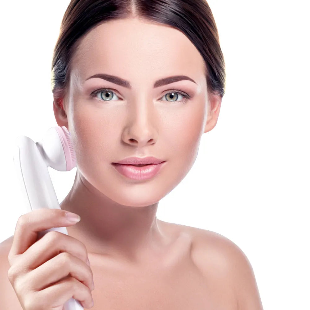 Dual-Action Facial Cleansing Brush