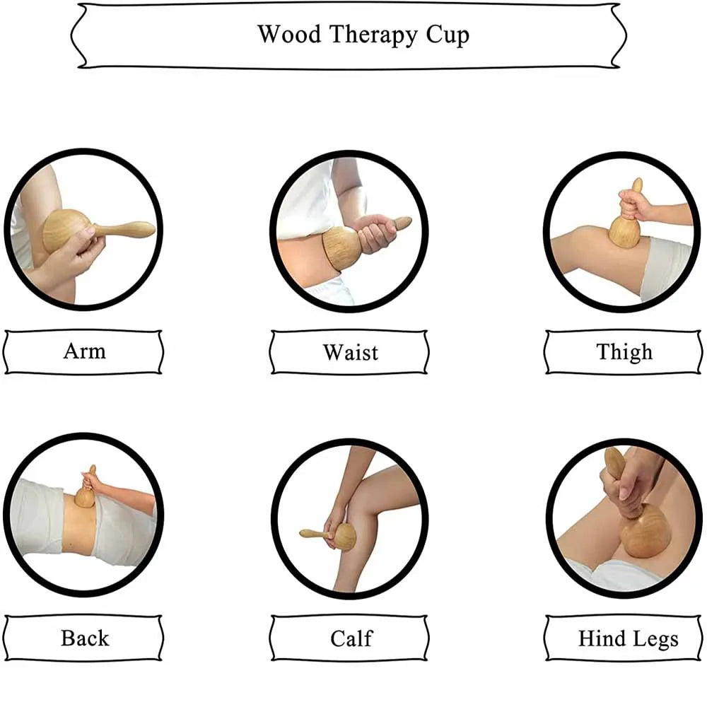 Wooden Handheld Massage Cup – Effective Anti-Cellulite Tool