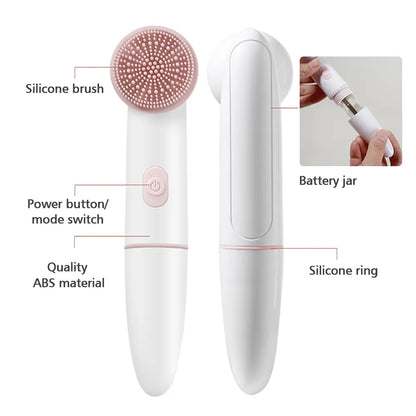 Dual-Action Facial Cleansing Brush