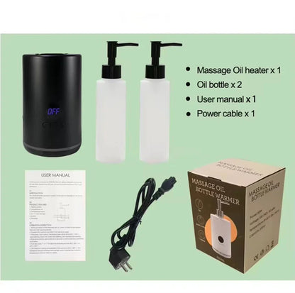 Massage Oil Warmer Lotion Heater – LED Display Timer