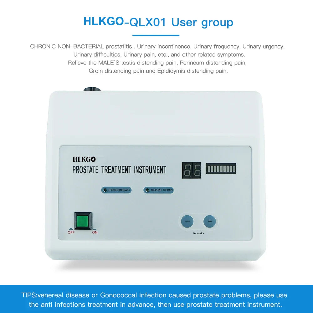 Prostate Massager Infrared Heat Therapy Urinary Frequency