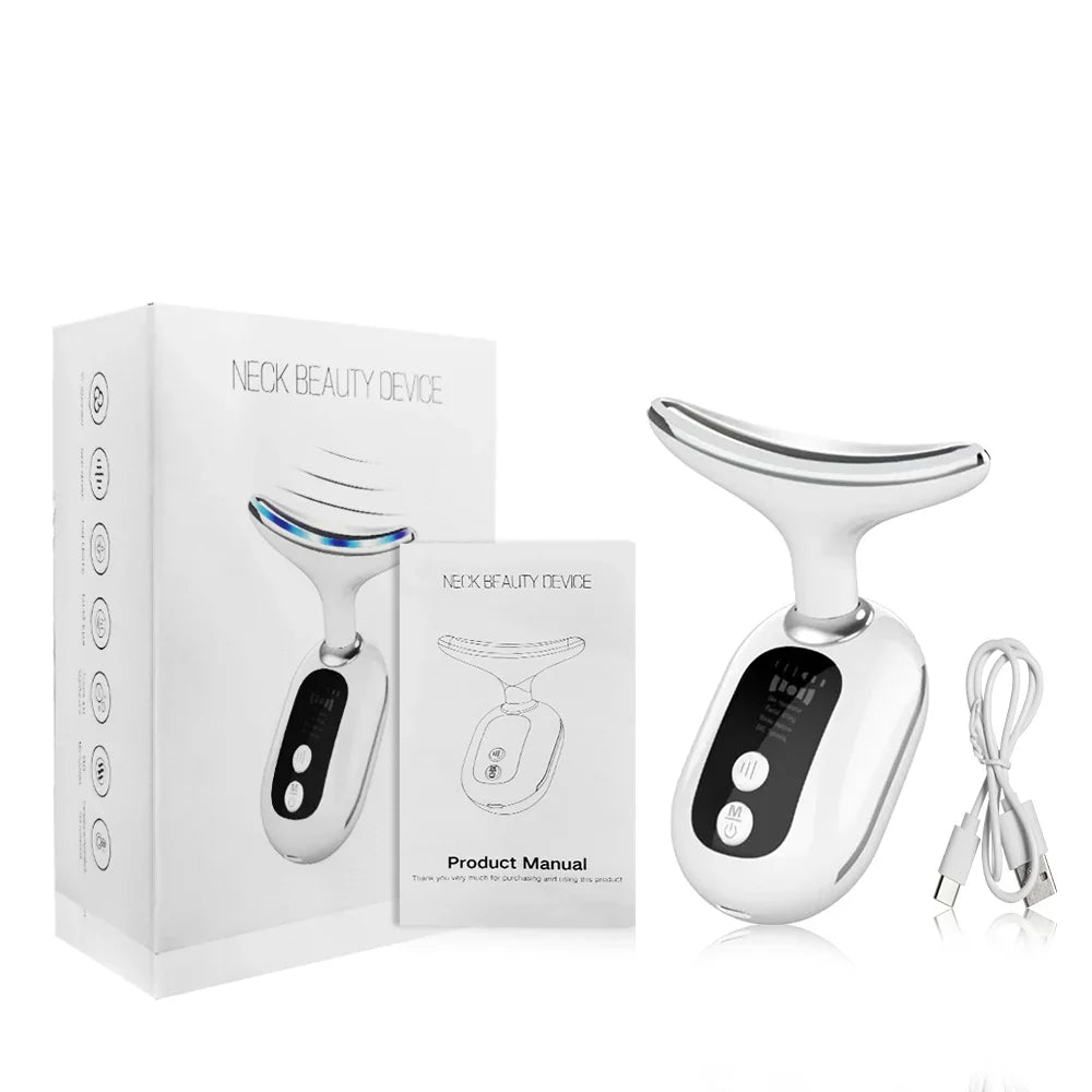 EMS Facial Massager with Microcurrent and Red Light Therapy for Skin Tightening