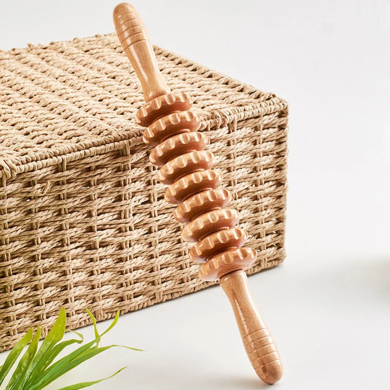 Wood Therapy Massage Roller For Lymphatic Drainage Relief