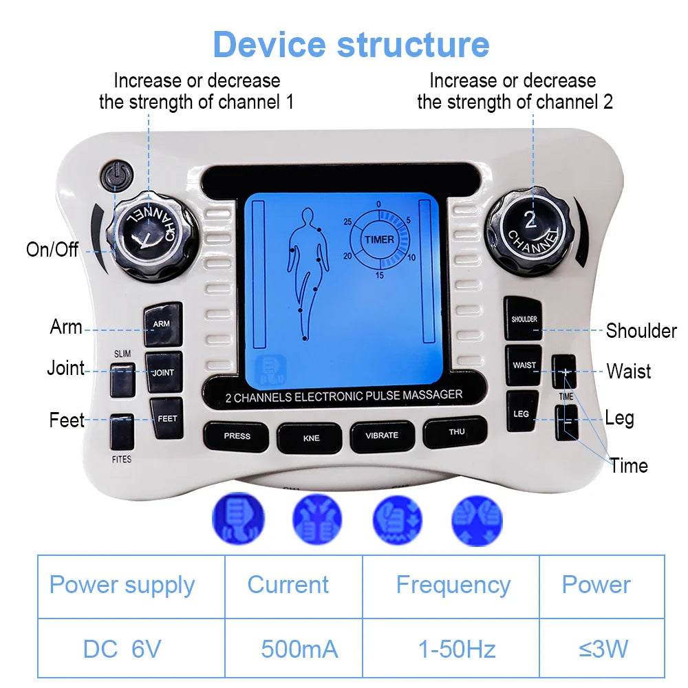 EMS Neck Massager with Acupoints, Muscle Stimulator for Physiotherapy