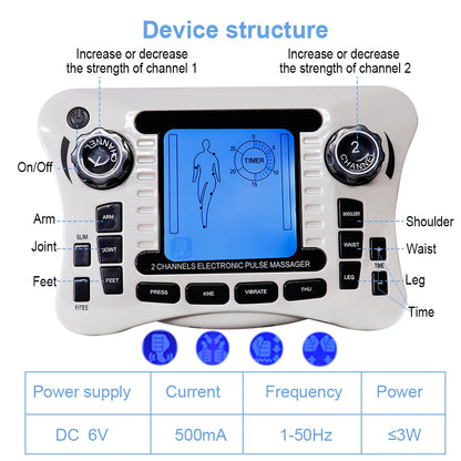 EMS Neck Massager with Acupoints, Muscle Stimulator for Physiotherapy