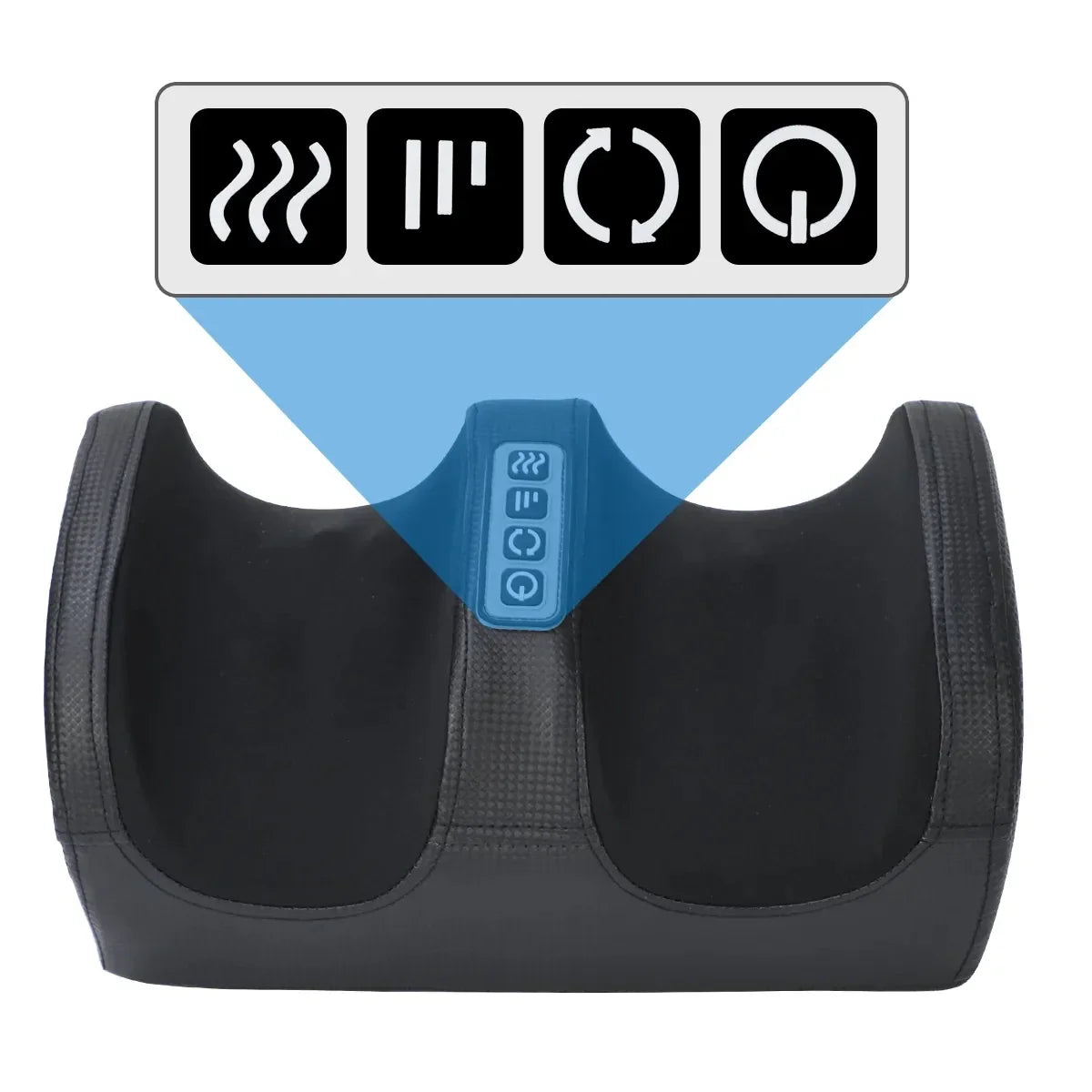 Heated Electric Foot Massager with Shiatsu Kneading, Deep Tissue Calf Massage