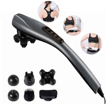 2025 NEW Electric Handheld Dolphin Massage Stick Shoulder Neck Tapping Cervical Spine Waist Legs Whole Body Meridian Relaxation – Back And Neck Relief