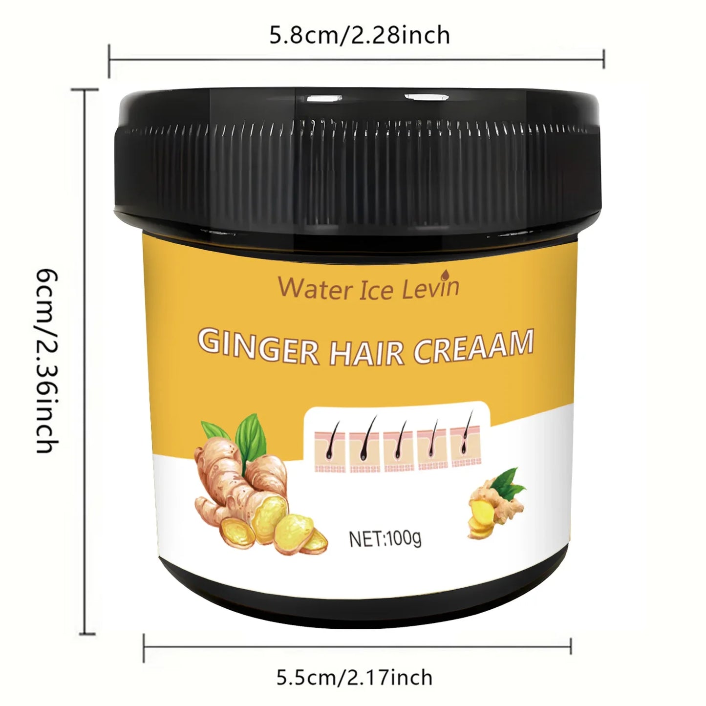 Ginger Scented Hair Mask – Moisturizing Scalp Massage for Strengthened Hair
