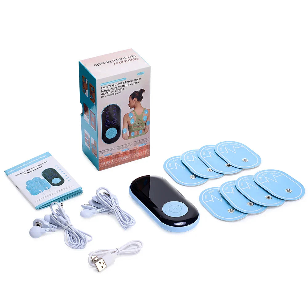 6 Modes Tens EMS NMES Dual Channel Stimulator For Massage