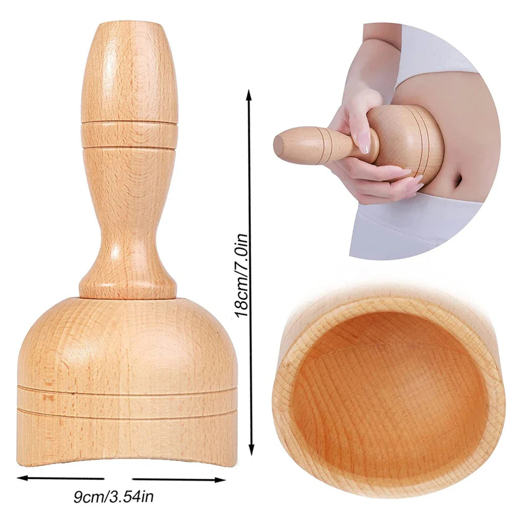 Wooden Handheld Massage Cup – Effective Anti-Cellulite Tool