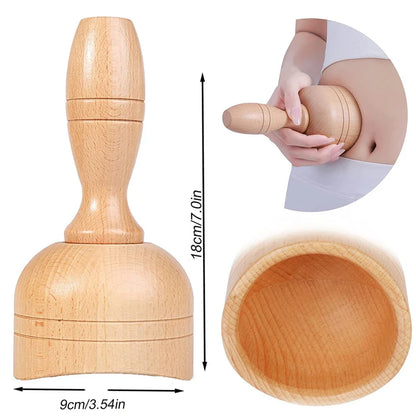 Wooden Handheld Massage Cup – Effective Anti-Cellulite Tool