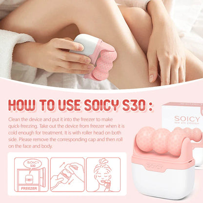Ice Cold Facial Massager Roller Anti Wrinkle Lifting