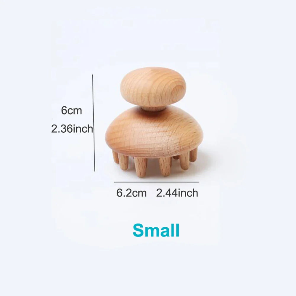 Wood Therapy Mushroom Massage Tool – Natural Anti-Cellulite Solution