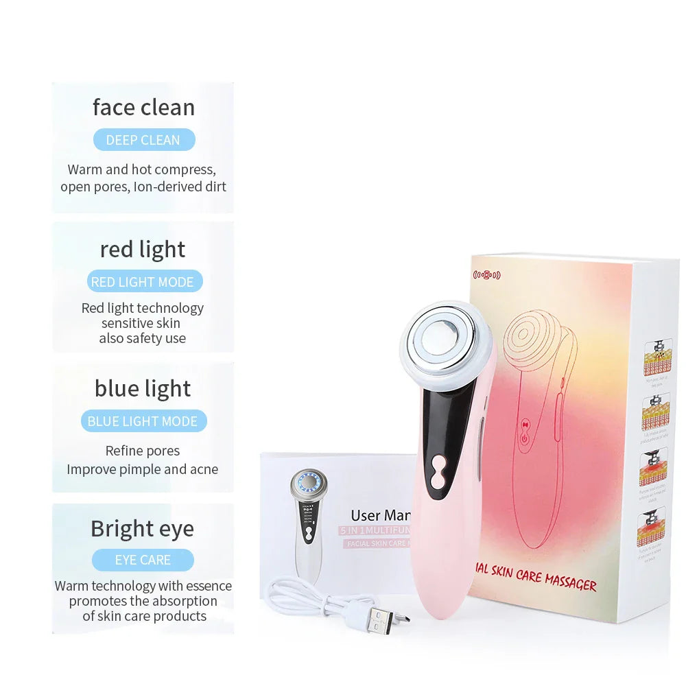 7 In 1 Face Massager Red Light Therapy – Skin Rejuvenation