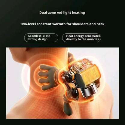 Heated Neck Massager with Shiatsu for Cervical and Shoulder Pain Relief at Home